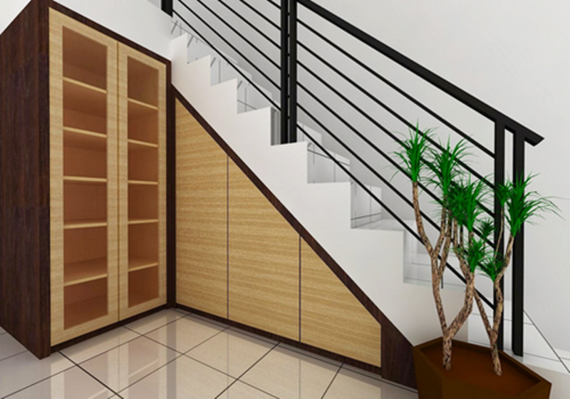 Lemari bawah tangga cocok untuk rumah yang minimalis