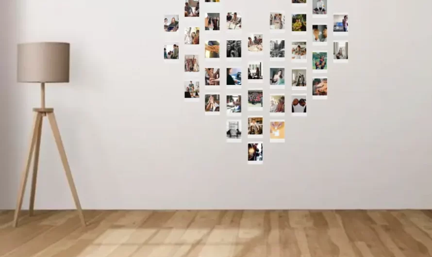Cara Menata Polaroid Bentuk Love untuk Hiasan Dinding Kamar