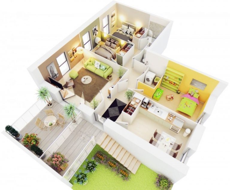 10 Ide Denah Rumah Minimalis Modern untuk Keluarga Kecil